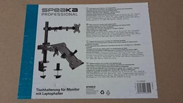 NIEUW SpeaKa Professional SP-MM-302 Monitorbeugel 2-voudig  beschikbaar voor biedingen