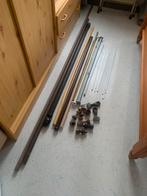 Lot de barres de tentures, rideaux, crochets et pinces, Enlèvement, Comme neuf