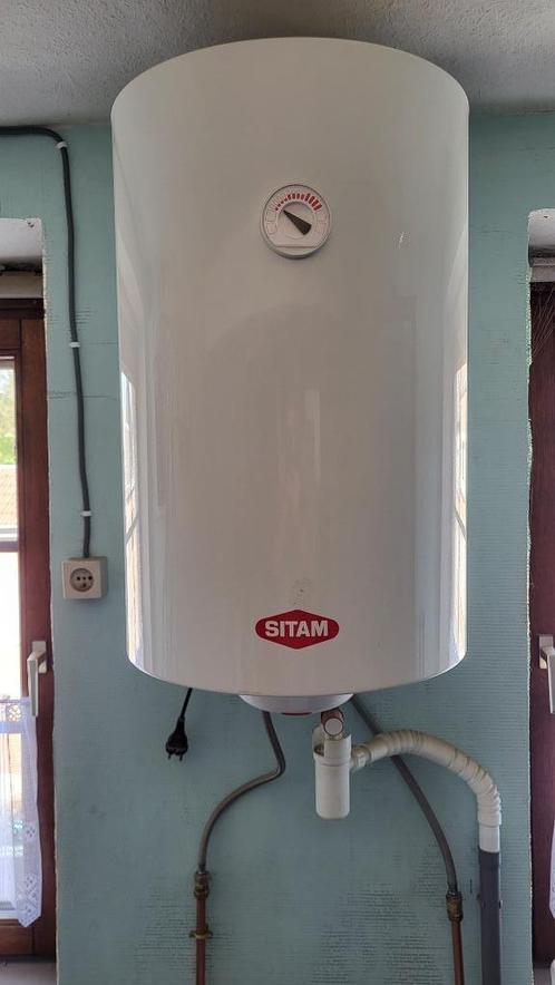 Boiler électrique 80 litres SITAM avec groupe de sécurité, Doe-het-zelf en Bouw, Chauffageketels en Boilers, Zo goed als nieuw
