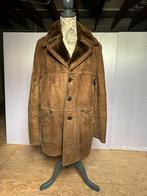 Manteau en mouton retourné / shearling vintage, Enlèvement, Comme neuf, Taille 56/58 (XL), Brun