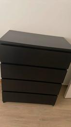 IKEA Malm zwart dressoir, Huis en Inrichting, Ophalen, 100 tot 150 cm, 50 tot 100 cm, Zo goed als nieuw