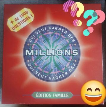 Jeu Qui veut Gagner des Millions 1016 questions 2à20 joueurs