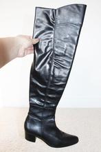 Prachtige Leren Pinto Di Blu Knielaarzen s15 (Maat36) €110,-, Kleding | Dames, Schoenen, Hoge laarzen, Verzenden, Zwart, Zo goed als nieuw