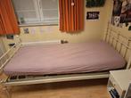 1 persoons  bed  met lattoflex  en matras, Comme neuf, Enlèvement ou Envoi, Blanc