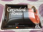 Corsendonk rousse reclamebord+sleutelhanger/stoppentrekker, Verzamelen, Ophalen of Verzenden, Nieuw, Reclamebord, Plaat of Schild
