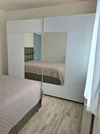 mooie grote witte schuifdeur kast met spiegels, Huis en Inrichting, Kasten | Kleerkasten, Ophalen, Gebruikt, 200 cm of meer, Met hangruimte
