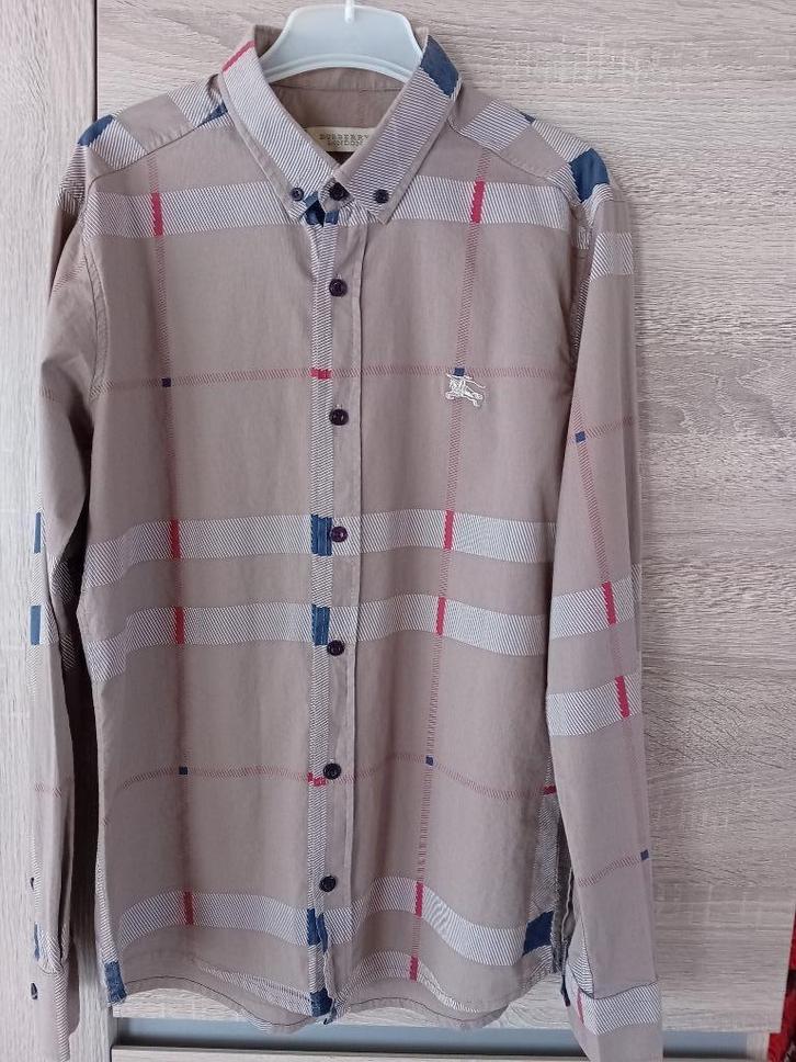 prachtig Herenhemd van Burberry maat Small ZGAN, Kleding | Heren, Overhemden, Zo goed als nieuw, Halswijdte 38 (S) of kleiner