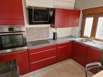 Petite cuisine équipée en L, Maison & Meubles, Enlèvement ou Envoi, Utilisé, Rouge, Bois