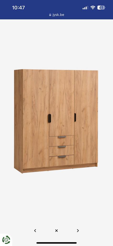 JYSK KAST JENSLEV, Huis en Inrichting, Kasten | Kleerkasten, Nieuw, Met lade(s), Met deur(en), Met plank(en), Met hangruimte, Eikenhout