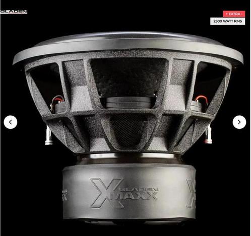 gladen X-MAXX 15INCH woofer 2500watt rms 2x1ohm, Auto diversen, Autospeakers