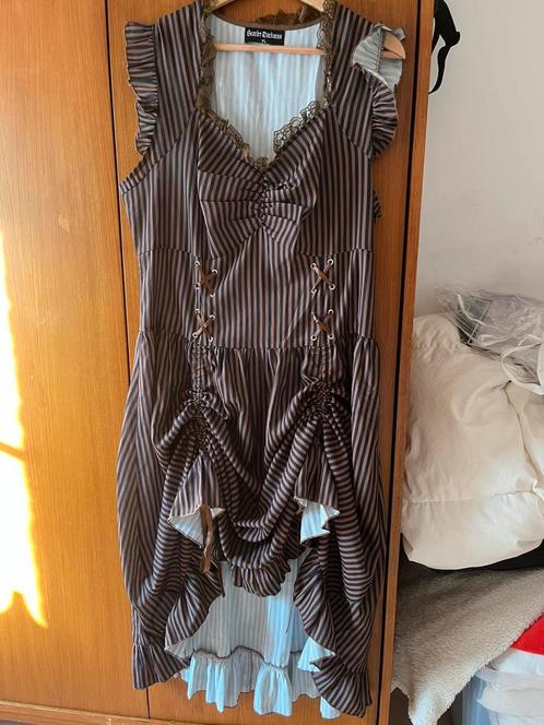 Steampunk kleed, Hobby en Vrije tijd, Kostuums, Theaterbenodigdheden en LARP, Zo goed als nieuw, Pak of Jurk, Ophalen of Verzenden