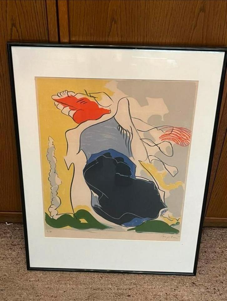 Kader kunst modern Maurice Wyckaert, Antiek en Kunst, Kunst | Litho's en Zeefdrukken, Ophalen