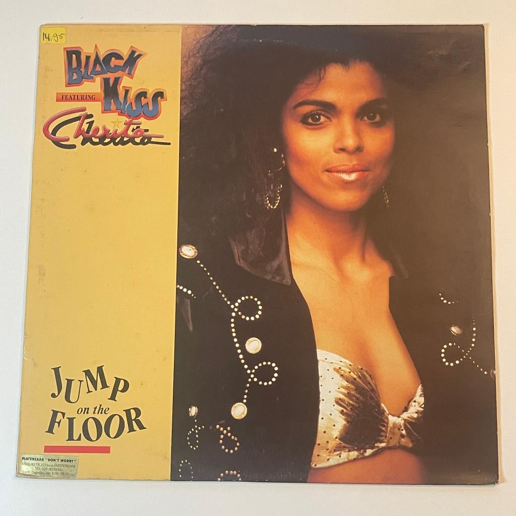 Black Kiss Featuring Cherita - Jump On The Floor, Cd's en Dvd's, Vinyl | Dance en House, Zo goed als nieuw, Techno of Trance, 12 inch