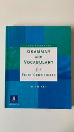Grammar and vocabulary for first certificate Luke Prodromou, Ophalen of Verzenden, Gelezen, Hoger Onderwijs, Longman