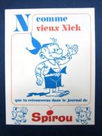 Buvard N comme Vieux Nick (Spirou-Dupuis) années 60 TBE, Une BD, Enlèvement ou Envoi, Neuf, Remacle