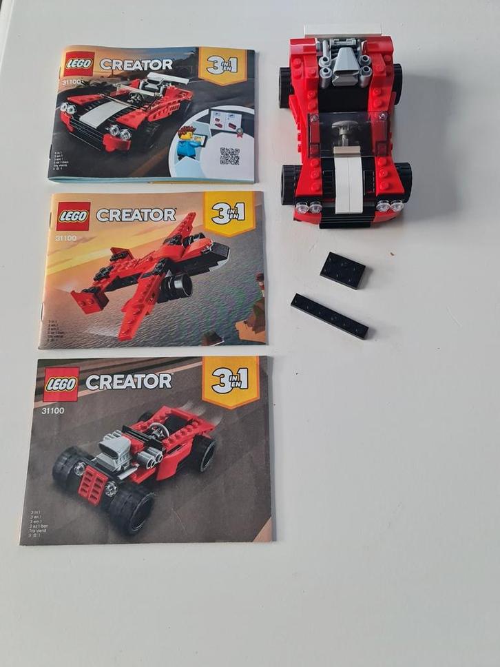 Lego creator Sportwagen : set nr. 31100, Kinderen en Baby's, Speelgoed | Duplo en Lego, Zo goed als nieuw, Lego, Ophalen of Verzenden