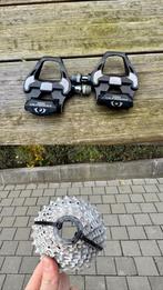 Pack Ultegra pedalen & Dura-Ace 11sp cassette, Fietsen en Brommers, Fietsonderdelen, Crankstel of Pedalen, Gebruikt, Racefiets