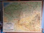 Oude schoolkaart ‘België Oro-hydrografisch’ 1976, Antiek en Kunst, Antiek | Schoolplaten, Ophalen
