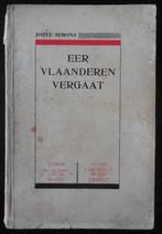 Eer Vlaanderen vergaat - J. Simons - 1941, Ophalen of Verzenden