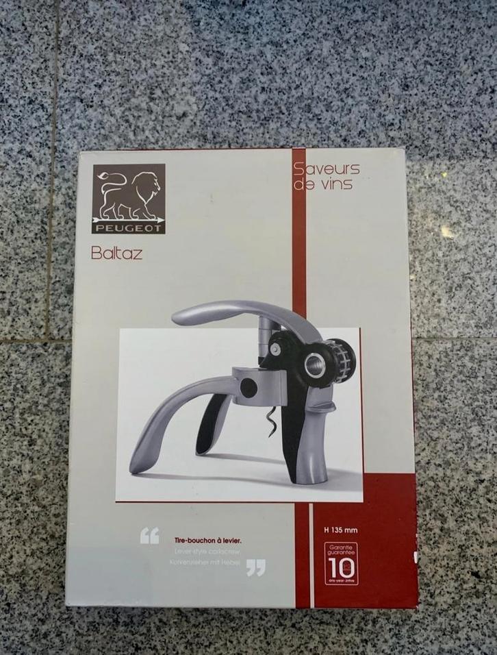 Kurkentrekker met hendel Peugeot, Huis en Inrichting, Keuken | Keukenbenodigdheden, Zo goed als nieuw, Ophalen of Verzenden