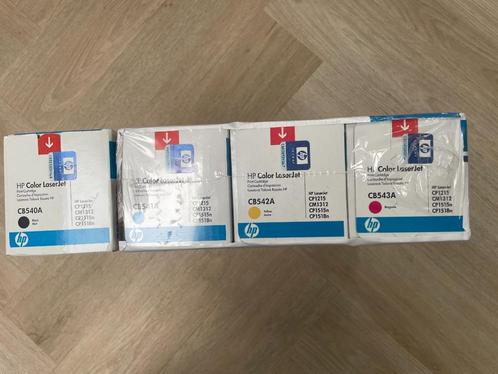 Complete set toners HP CB540A-CB541A-CB542A-CB543A (HP 125A), Computers en Software, Printerbenodigdheden, Nieuw, Toner, Ophalen of Verzenden