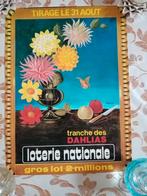 Affiche Loterie nationale Tranche Dahlias, Enlèvement ou Envoi, Utilisé