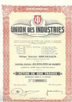 Union des Industries -, 1920 à 1950, Action, Enlèvement ou Envoi