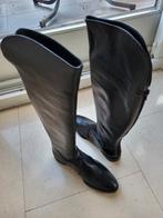 Bottes en cuir noires jusqu'à la hauteur des genoux, Jhay, Comme neuf, Enlèvement, Bottes hautes