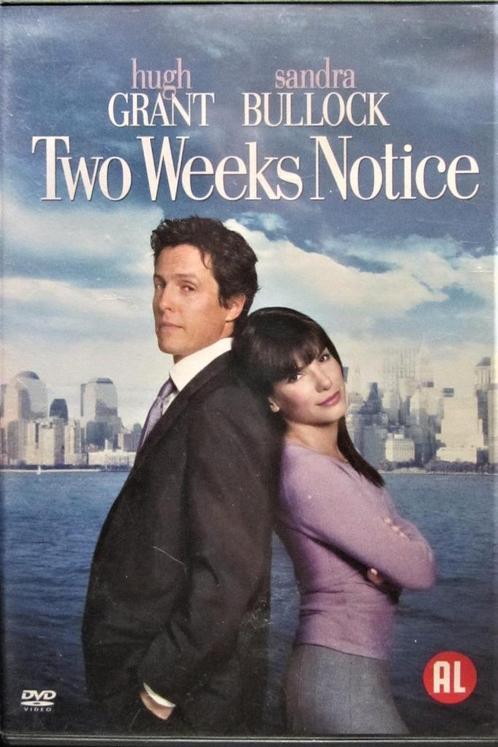 DVD ROMANTISCHE KOMEDIE- TWO WEEKS NOTICE (SANDRA BULLOCK), Cd's en Dvd's, Dvd's | Komedie, Zo goed als nieuw, Romantische komedie