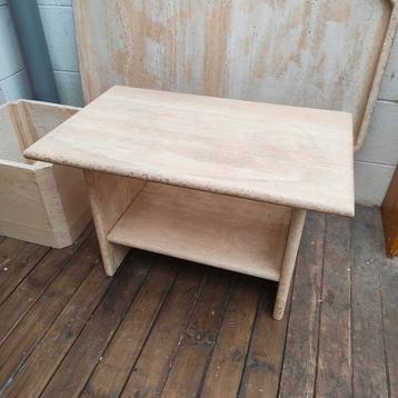 Travertin bijzettafel salontafel sidetable beschikbaar voor biedingen