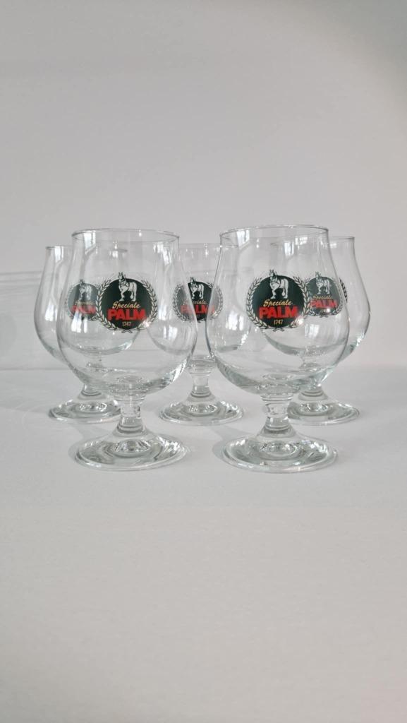 5 verres tulipe Palm Speciale 1747, Verzamelen, Biermerken, Zo goed als nieuw, Glas of Glazen, Palm, Ophalen of Verzenden