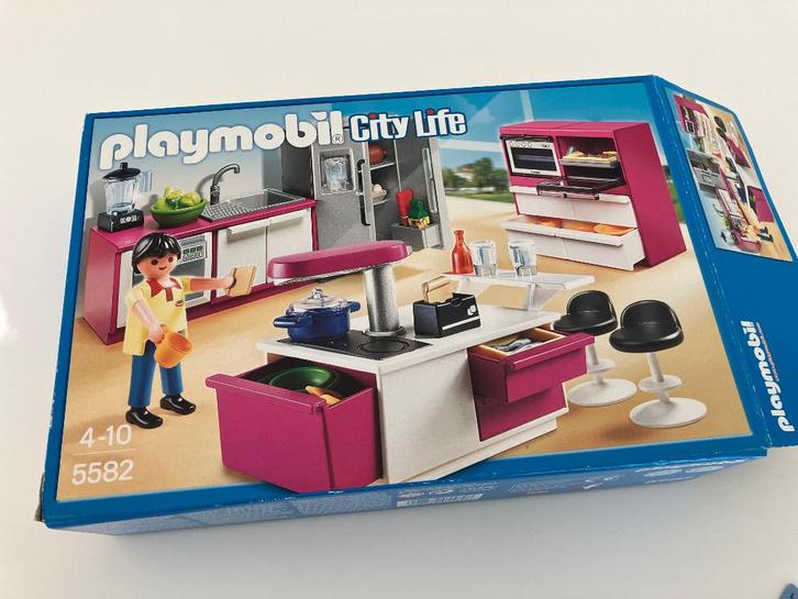 Playmobil City Life 5582 Cuisine avec îlot, Enfants & Bébés, Jouets | Playmobil, Comme neuf, Ensemble complet, Enlèvement