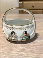Prachtige luxe porseleinen mandje  Napoleon en Joséphine, Antiek en Kunst, Ophalen of Verzenden