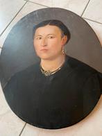 Antiek olieverf schilderij portret, Ophalen