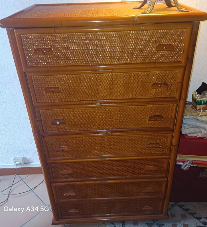 Chiffonnier vintage + miroir, Huis en Inrichting, Kasten | Ladekasten, Zo goed als nieuw, Ophalen of Verzenden