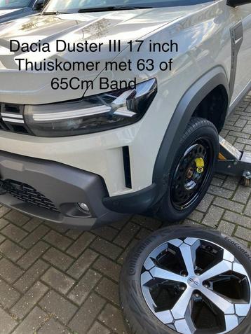 Reservewiel Thuiskomer DACIA Sandero Stepway Duster Jogger < beschikbaar voor biedingen
