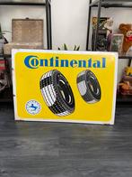 Groot emaille bord Continental banden, Verzamelen, Ophalen of Verzenden, Zo goed als nieuw