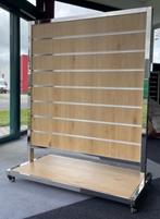 5x Slatwall Middenrek – Eiken RELIËF | Verrijdbaar met Rem, Zakelijke goederen, Kantoor en Winkelinrichting | Winkel en Inventaris