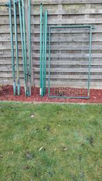 Tuinpoortje en palen, Tuin en Terras, Ophalen, Gebruikt, IJzer, Gaashekwerk