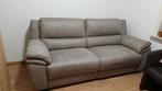 Grijze zetel met 2 relaxen, Ophalen, Kunststof, Driepersoons, 75 tot 100 cm