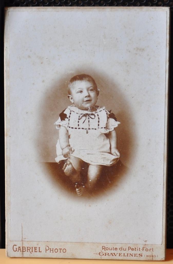 ancienne photographie bebe (34), Antiek en Kunst, Kunst | Tekeningen en Fotografie, Ophalen of Verzenden