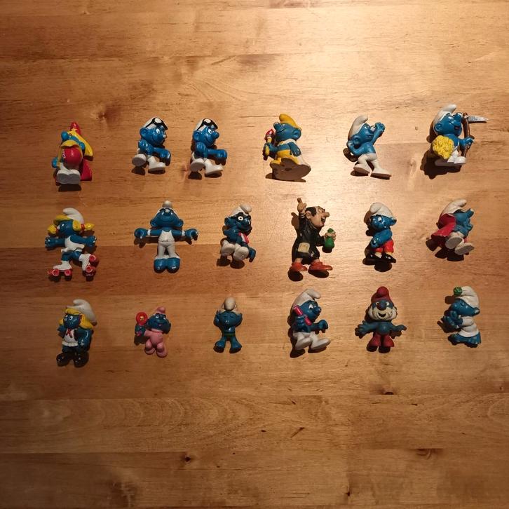 figurines schtroumpfs smurfs, Kinderen en Baby's, Speelgoed | Knuffels en Pluche, Gebruikt, Overige typen, Ophalen of Verzenden