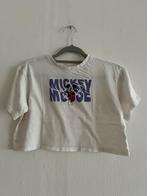 Witte cropped t-shirt Mickey Mouse Disney H&M maat 146-152, Kinderen en Baby's, Kinderkleding | Maat 146, Meisje, H&M, Ophalen of Verzenden