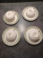 Boch Carlotta - 4 tasses et 4 sous-tasses, Enlèvement ou Envoi