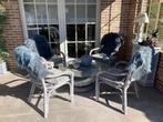 4 rotan stoelen + tafel, Tuin en Terras, Ophalen