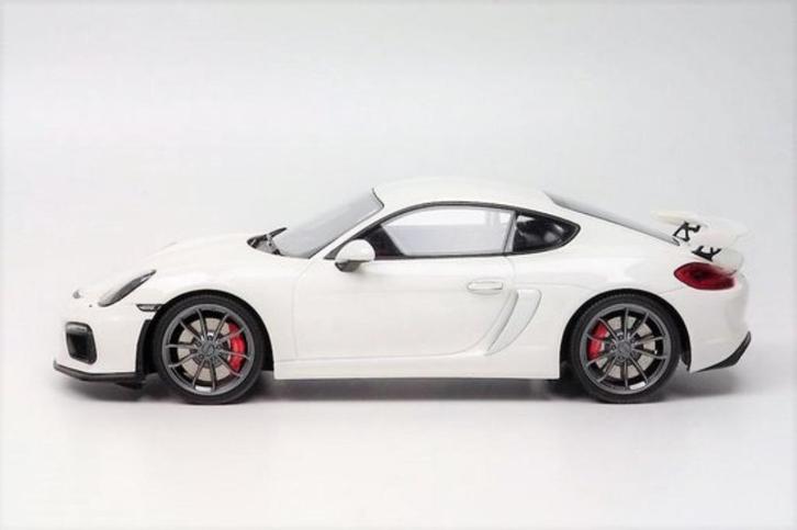 1:18 GT Spirit Porsche Cayman GT4 wit, Hobby en Vrije tijd, Modelauto's | 1:18, Nieuw, Auto, Ophalen of Verzenden