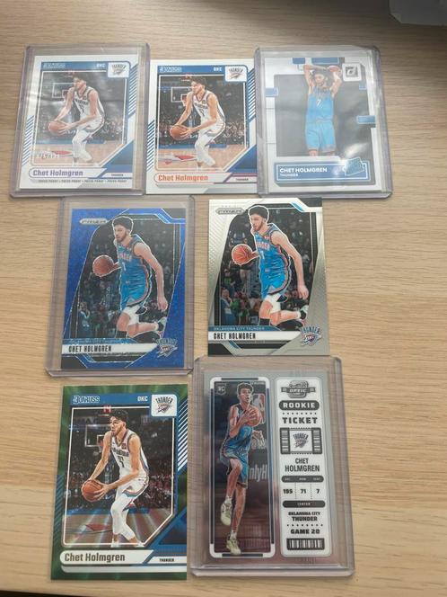 Chet Holmgren kaarten OKC, Hobby en Vrije tijd, Stickers en Plaatjes, Nieuw, Meerdere plaatjes, Ophalen of Verzenden