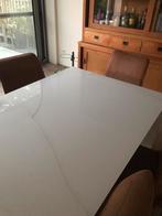Uitschuifbare tafel, Huis en Inrichting, Tafels | Eettafels, Ophalen, Gebruikt, Glas, 200 cm of meer