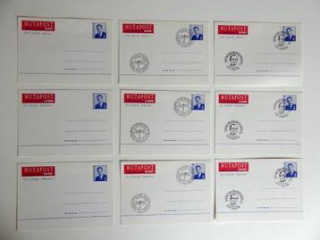9 Briefkaarten adreswijziging Mutapost NL - FR - D (1996) beschikbaar voor biedingen
