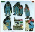 6 PINS 1990 OMO - GORILLA COMPLETE SERIE, Ophalen of Verzenden, Zo goed als nieuw, Merk